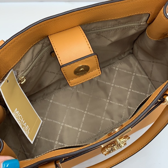 MICHAEL KORS HAMILTON MEDIUM SATCHEL CIDER COLOR - Picture 10 of 15